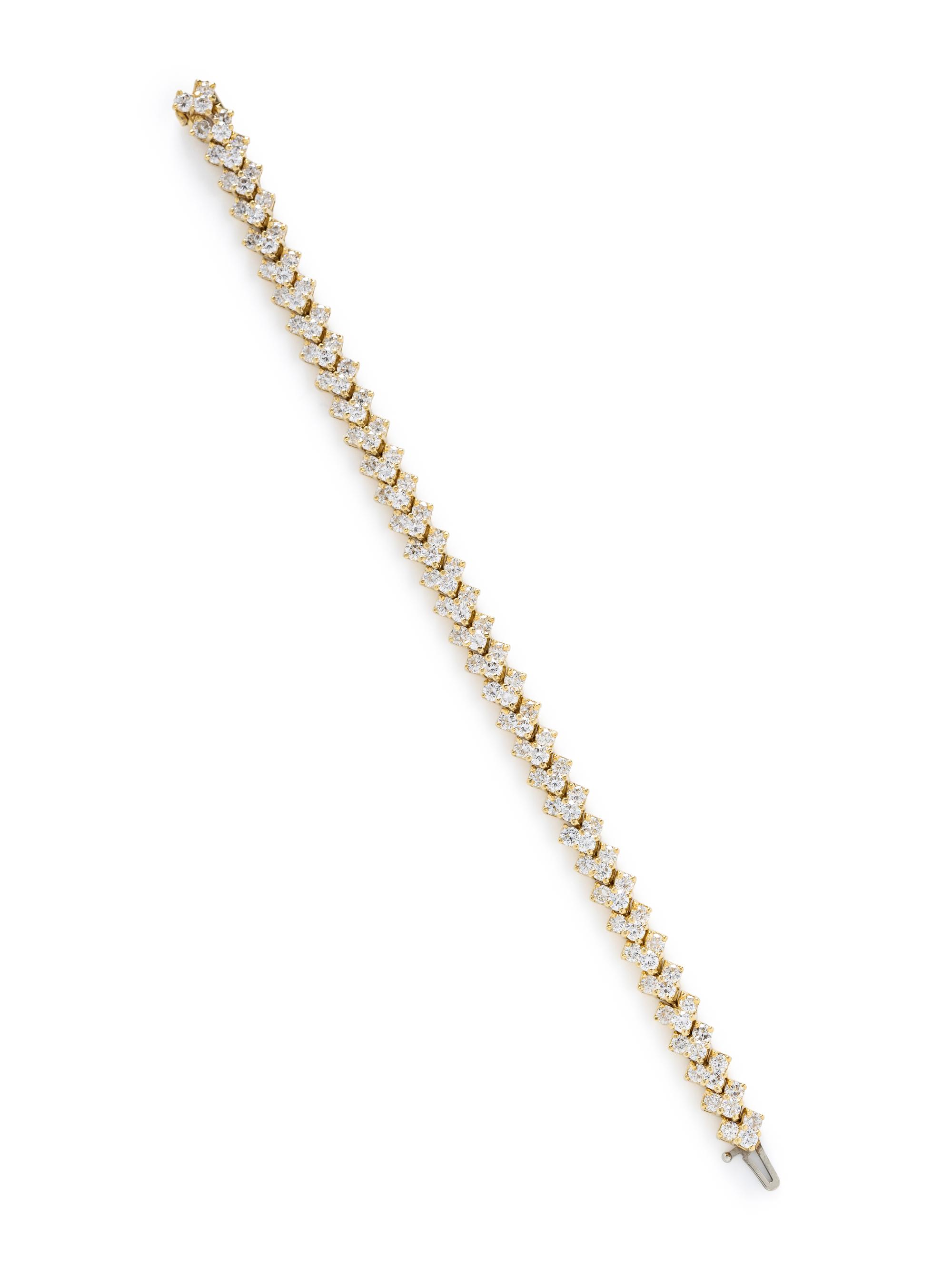 YELLOW GOLD AND DIAMOND BRACELET