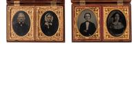 [EARLY PHOTOGRAPHY]. 6 double Union cases, incl. Two Lovers Going to the Well .