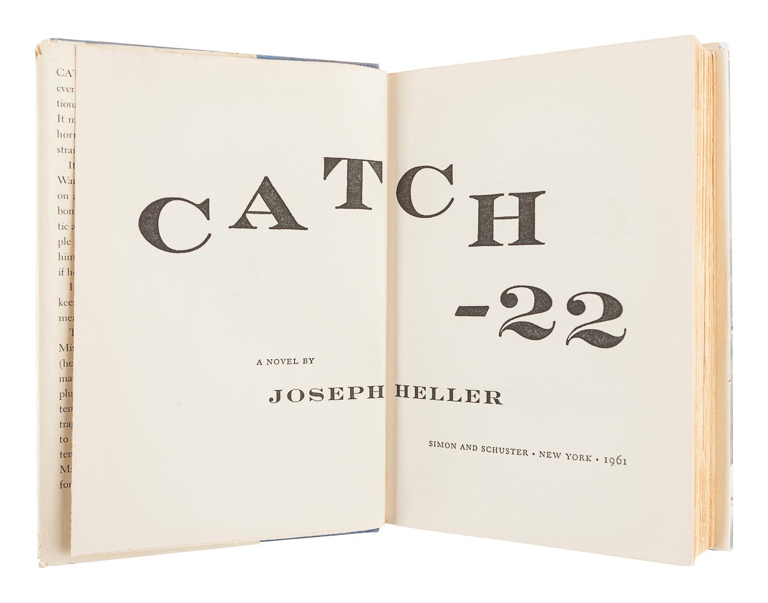 HELLER, Joseph (1923-1999). Catch-22. New York: Simon and Schuster, 1961.