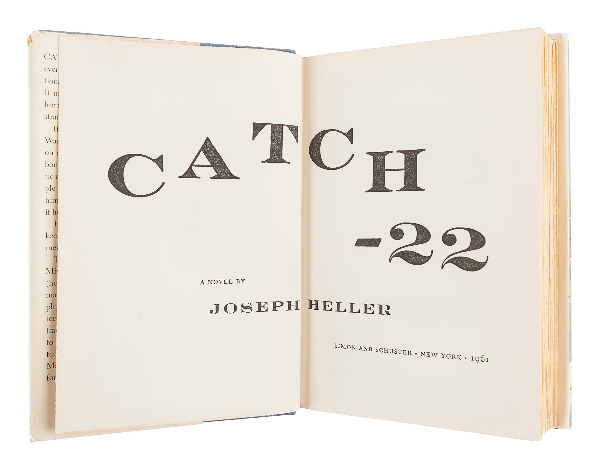 HELLER, Joseph (1923-1999). Catch-22. New York: Simon and Schuster, 1961.