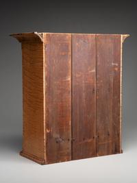 A Federal Tiger Maple Wall Cupboard