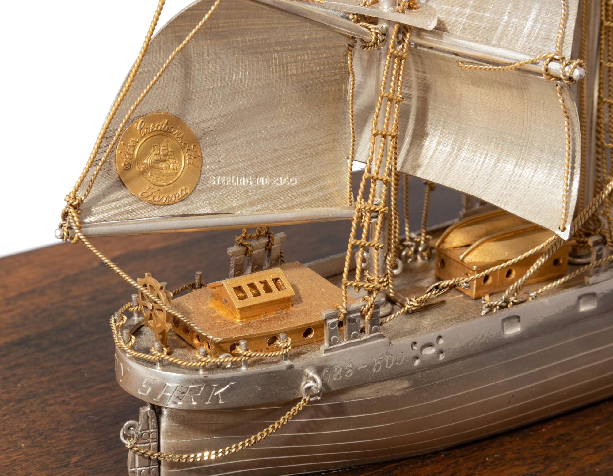 A Mexican Silver Model of the Cutty Sark