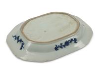 A Set of Four Chinese Export Blue and White Porcelain Tureens and Platters