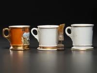 Three Hunter's Porcelain Occupational Shaving Mugs