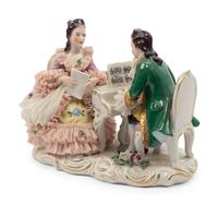 Two Meissen Porcelain Figural Groups