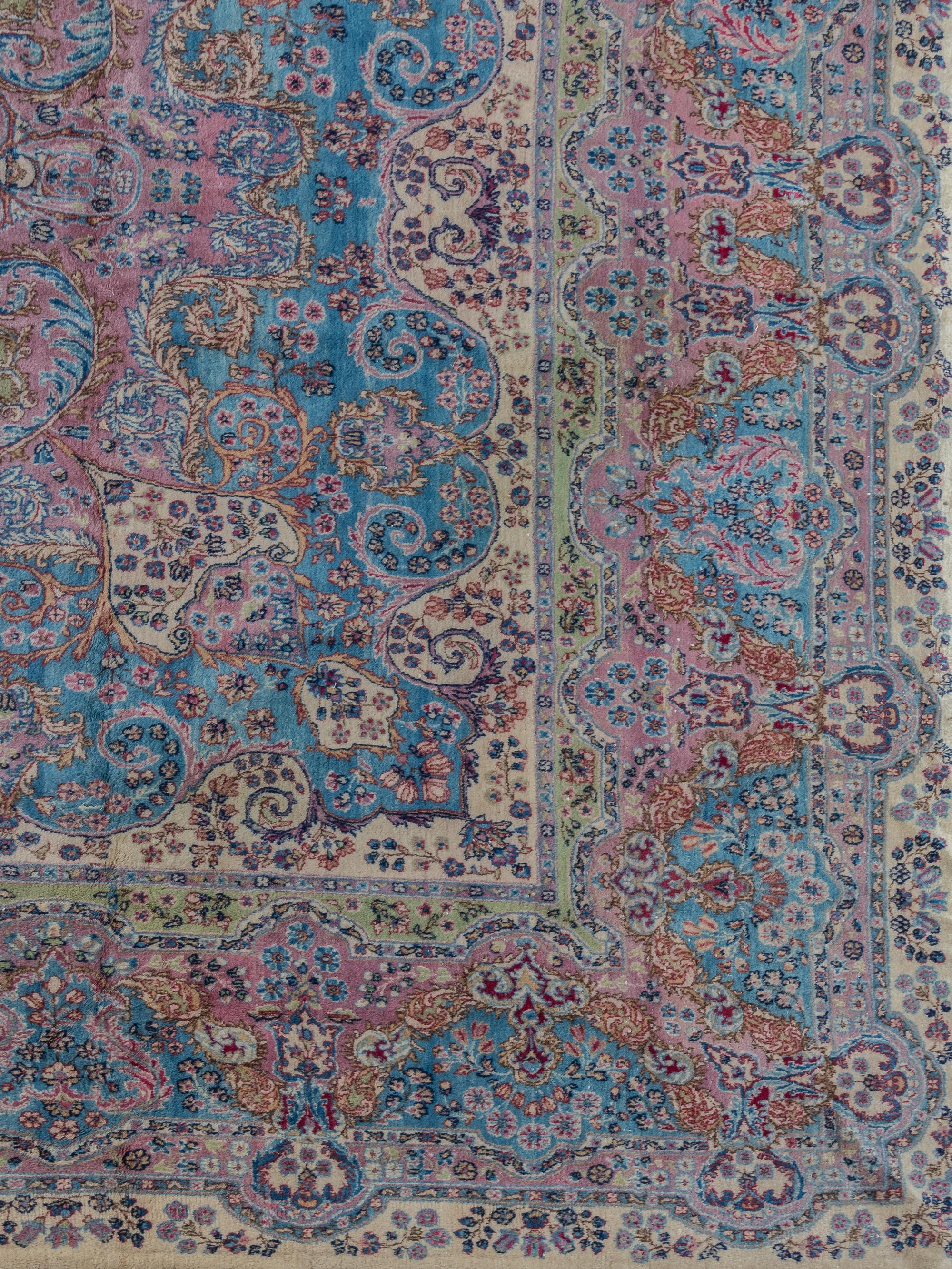 A Kirman Wool Rug