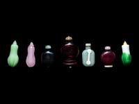 Seven Chinese Glass Snuff Bottles