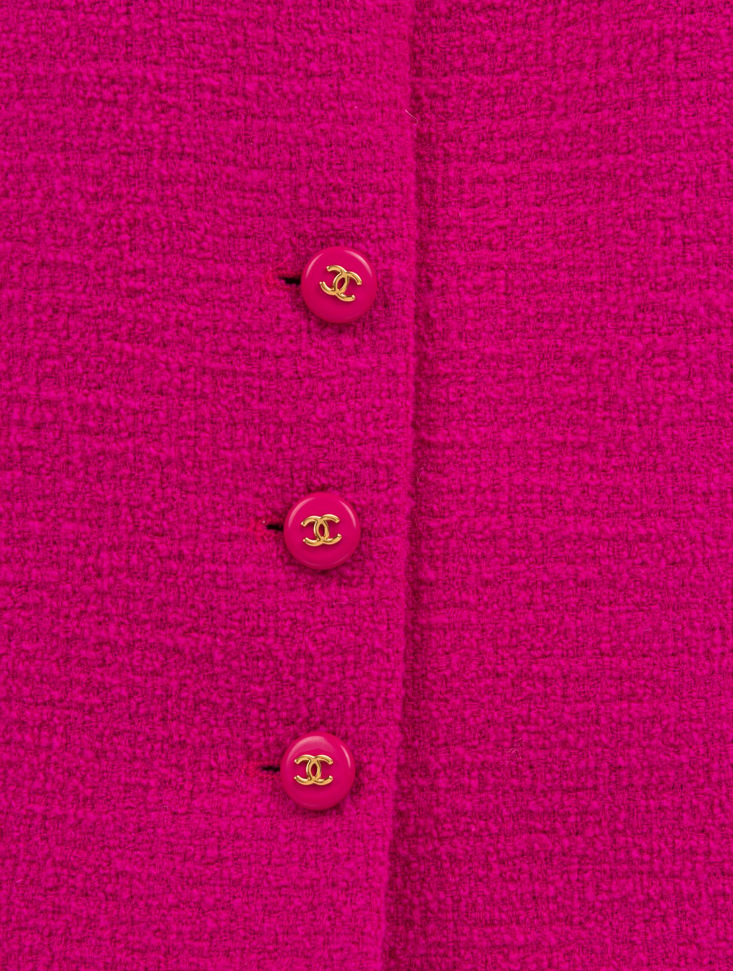 Chanel Pink Bouclé Sleeveless Dress, 1995
