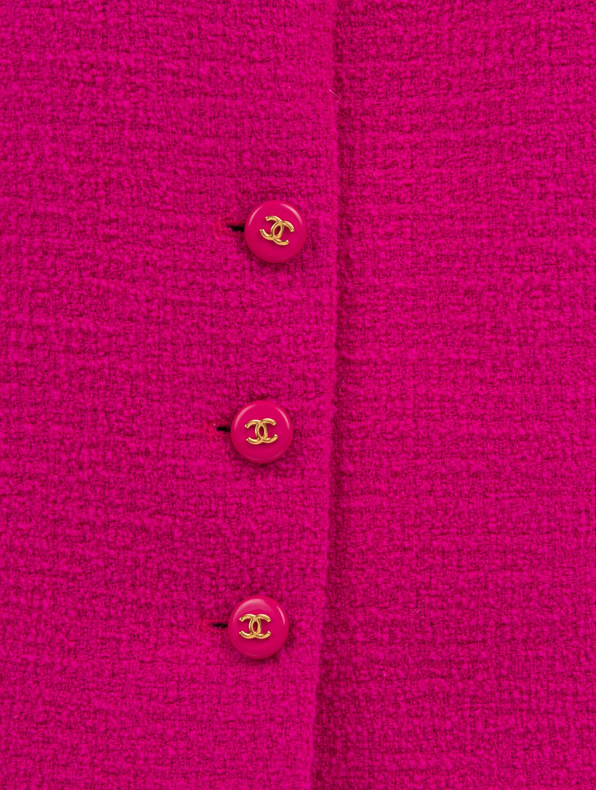 Chanel Pink Bouclé Sleeveless Dress, 1995