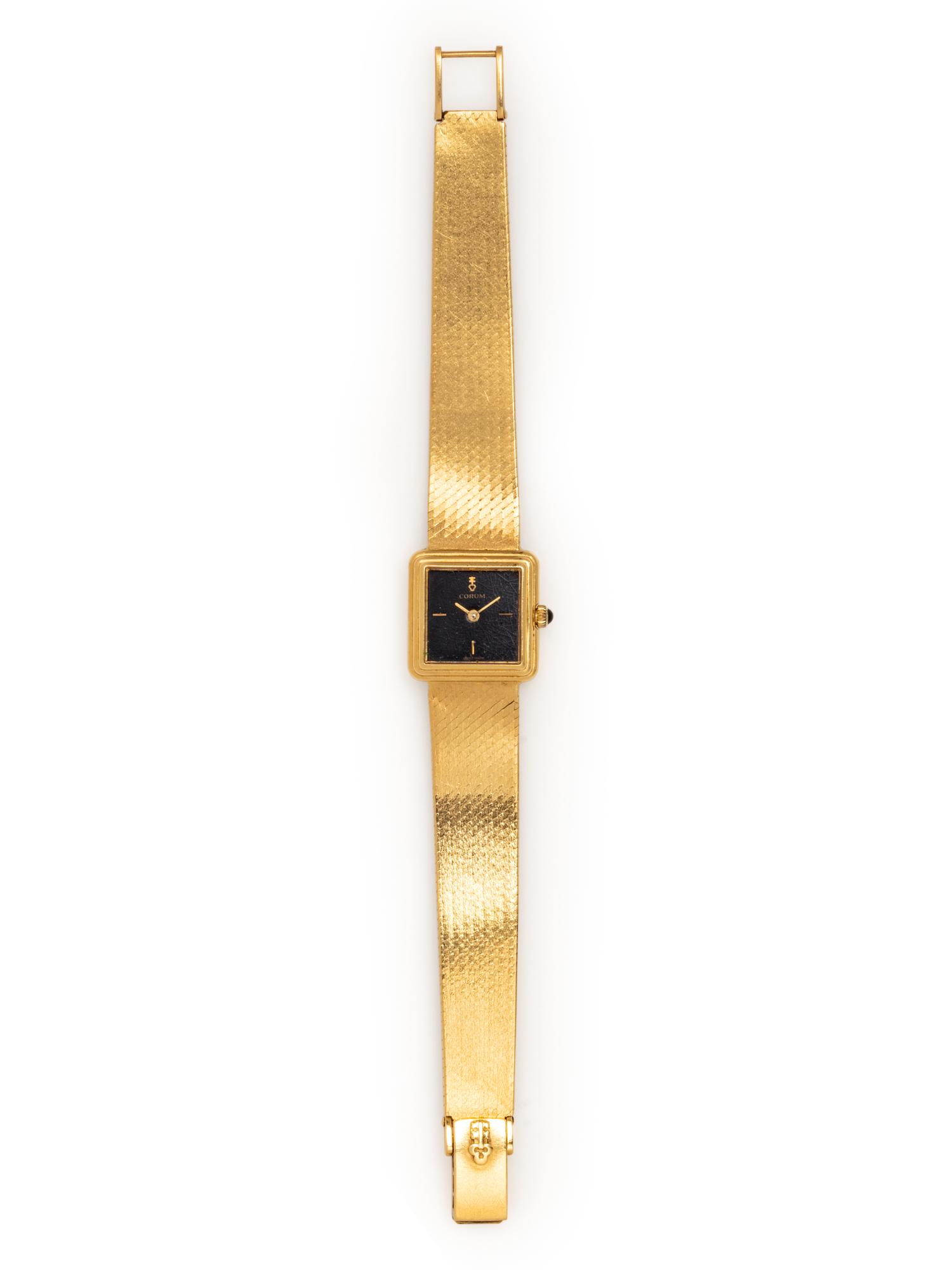 CORUM, 18K YELLOW GOLD WRISTWATCH