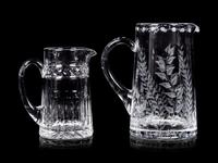 Two William Yeoward Glass Pitchers