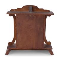 A Central Scientific Co. Scale, an Ingraham Eight-Day Movement Mantle Clock and Framed Salesmen Samples of Blue Grass Axes