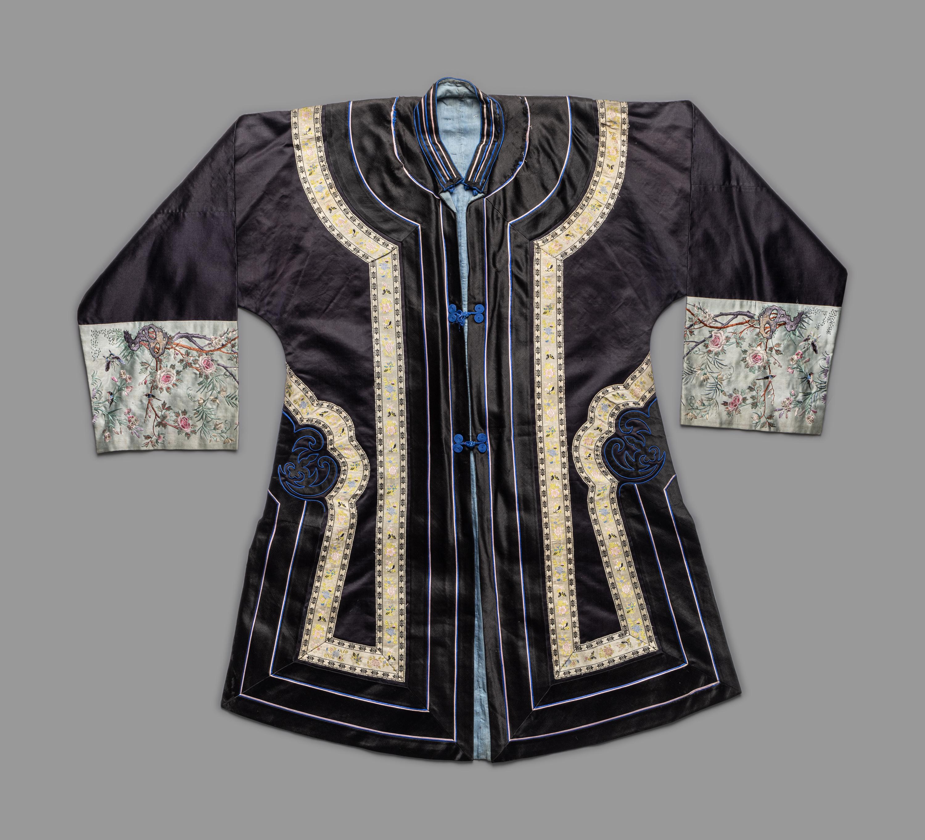 A Set of Chinese Embroidered Silk Lady's Jacket and Skirt