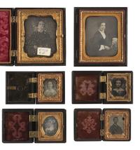 [EARLY PHOTOGRAPHY]. 37 assorted Union cases.