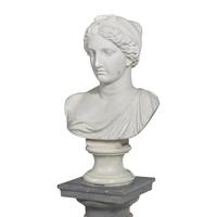 An Italian Carved Marble Bust of Diana
