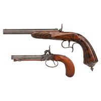Lot of Muzzle Loading Gallery Pistol and a Boxlock Percussion Pistol