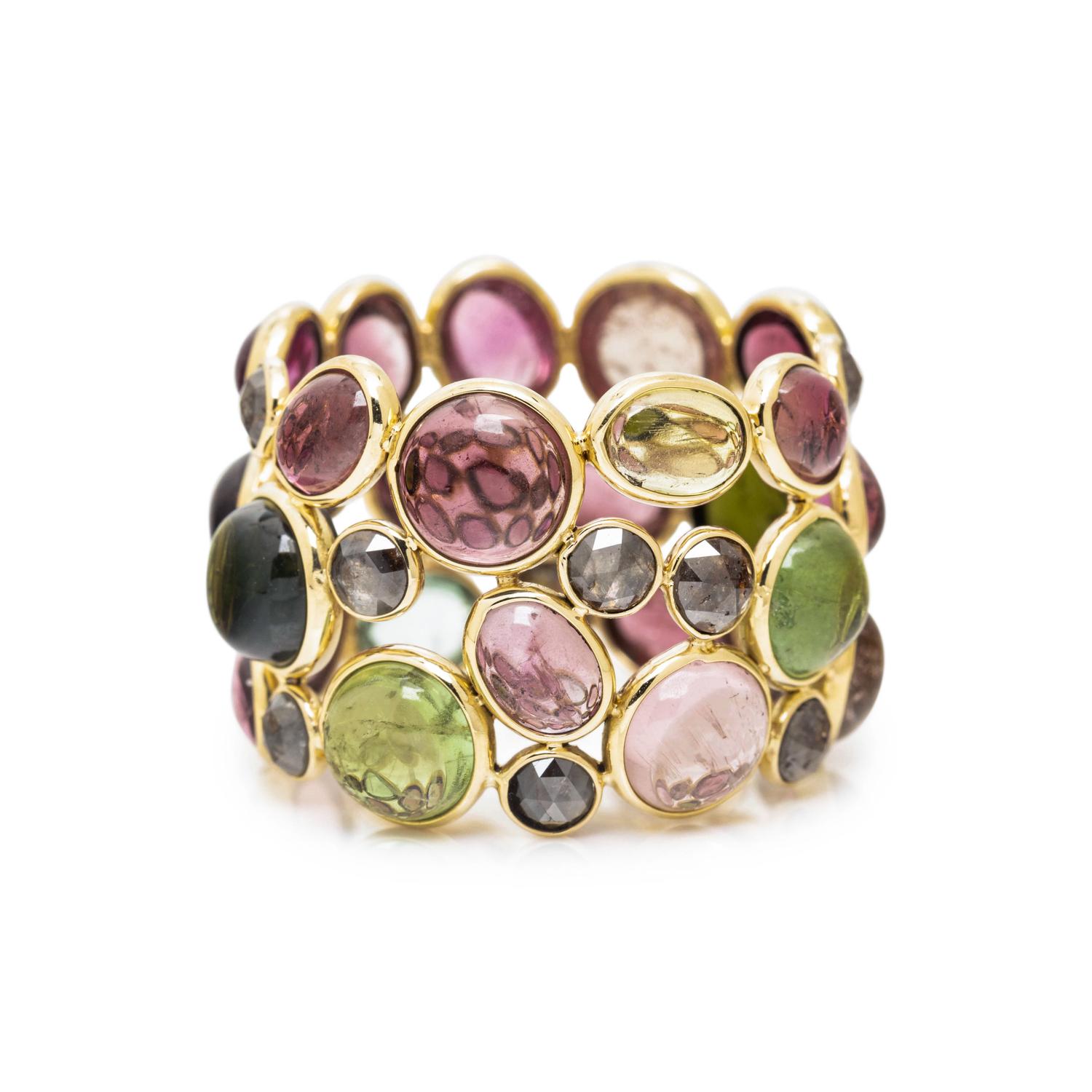TOURMALINE AND DIAMOND RING