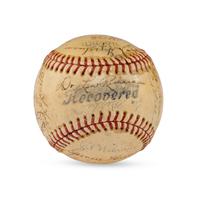 A 1941 Seattle Rainers Team Signed Autograph Baseball