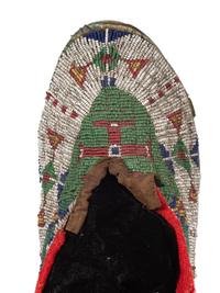 Sioux Beaded Hide Moccasins