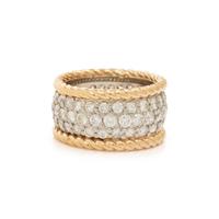 BICOLOR GOLD AND DIAMOND BAND