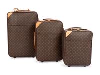 Three Louis Vuitton Monogram Rolling Luggage Pieces, 1990-2000s