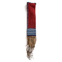 Sioux Beaded Trade Wool Tobacco Bag