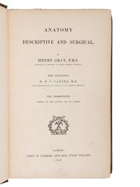 [MEDICAL]. GRAY, Henry (1827-1861). Anatomy Descriptive and Surgical . London: John W. Parker, 1858.