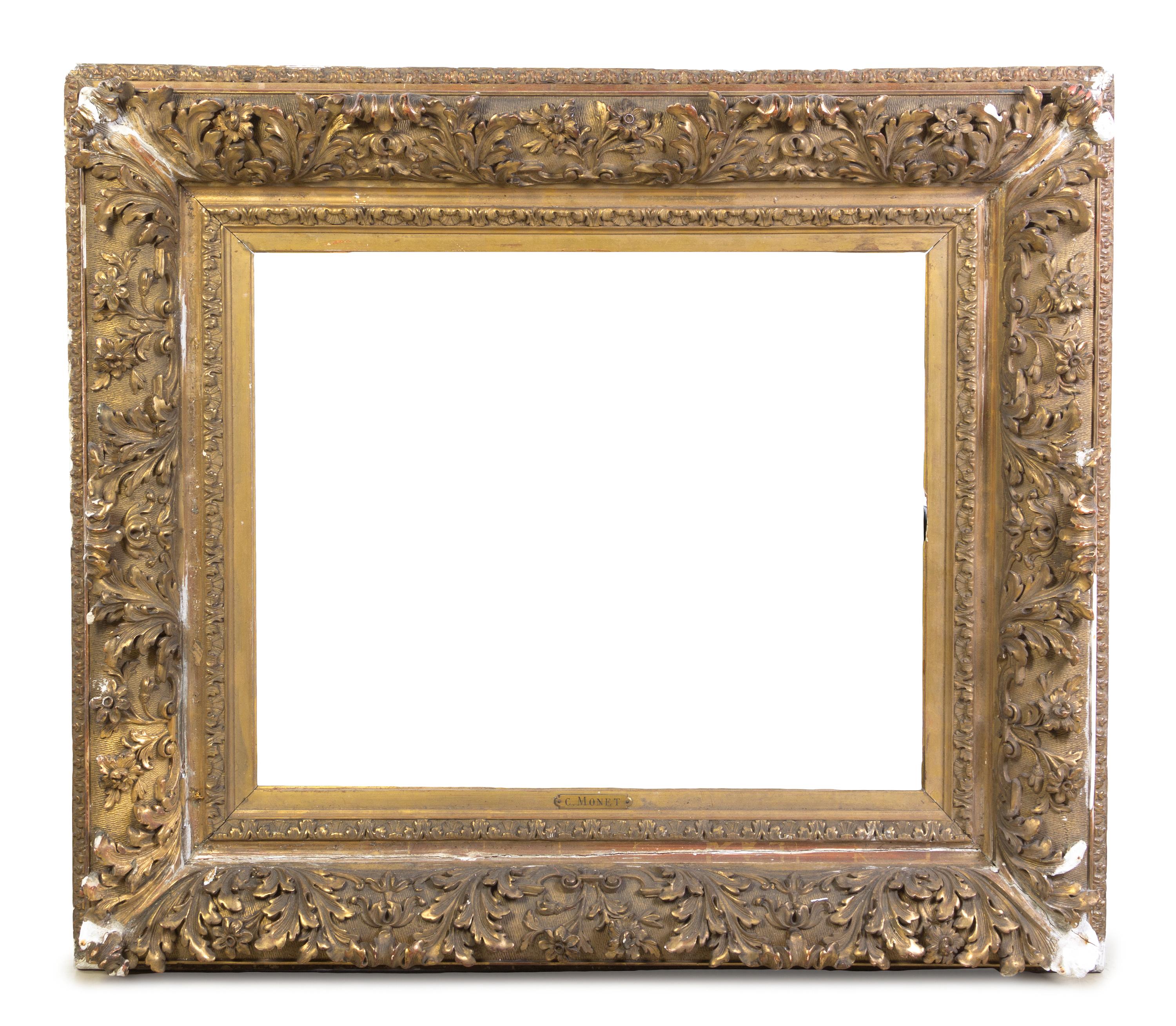 A Continental Giltwood Frame, Height 38 5/8 x width 43 3/4 inches.