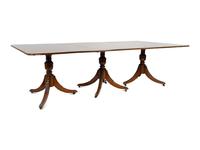A Regency Style Mahogany Three Pedestal Dining Table — EARLY 20TH CENTURY