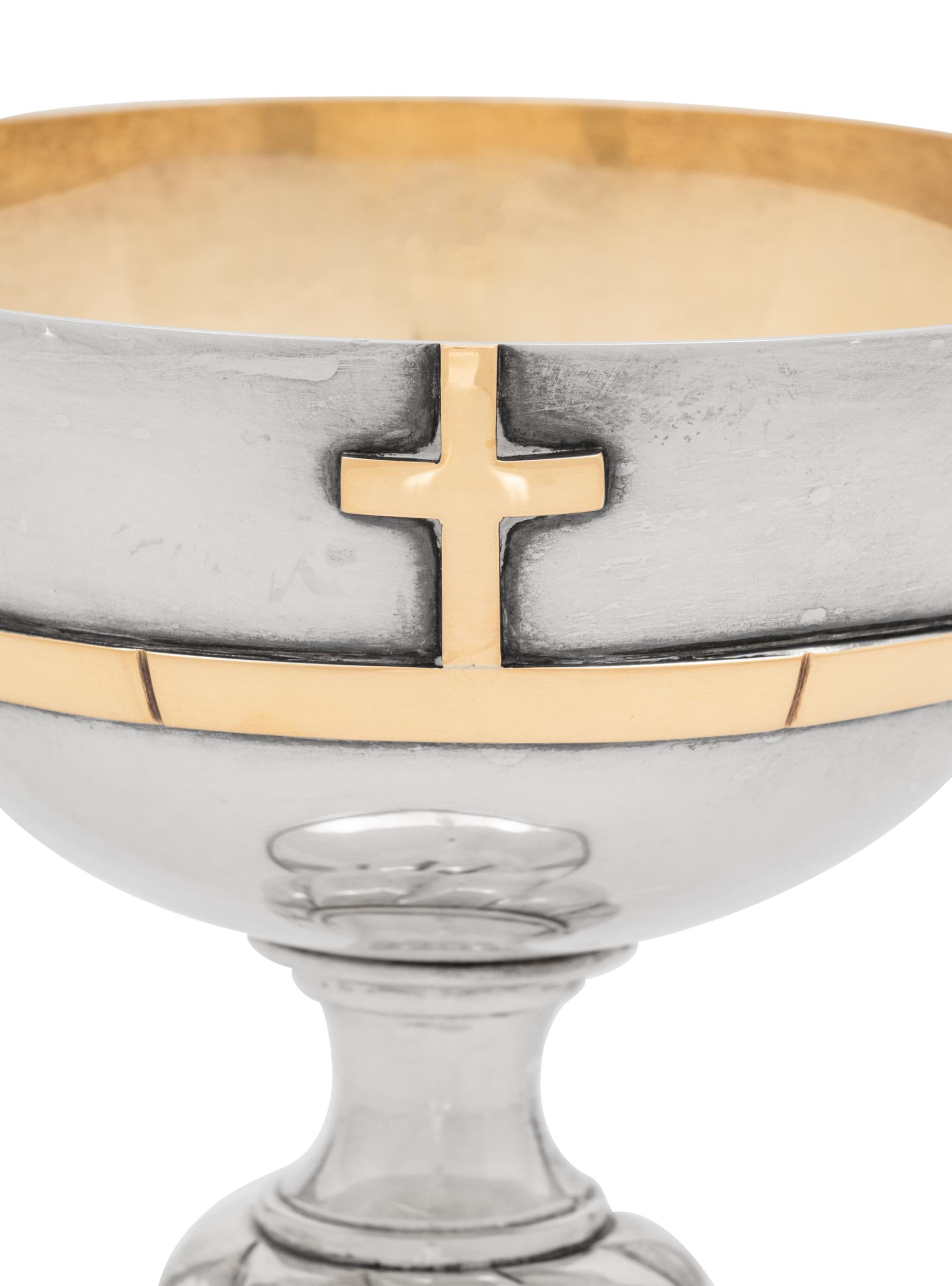 An American Parcel-Gilt Silver Chalice