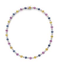 MULTICOLOR SAPPHIRE NECKLACE