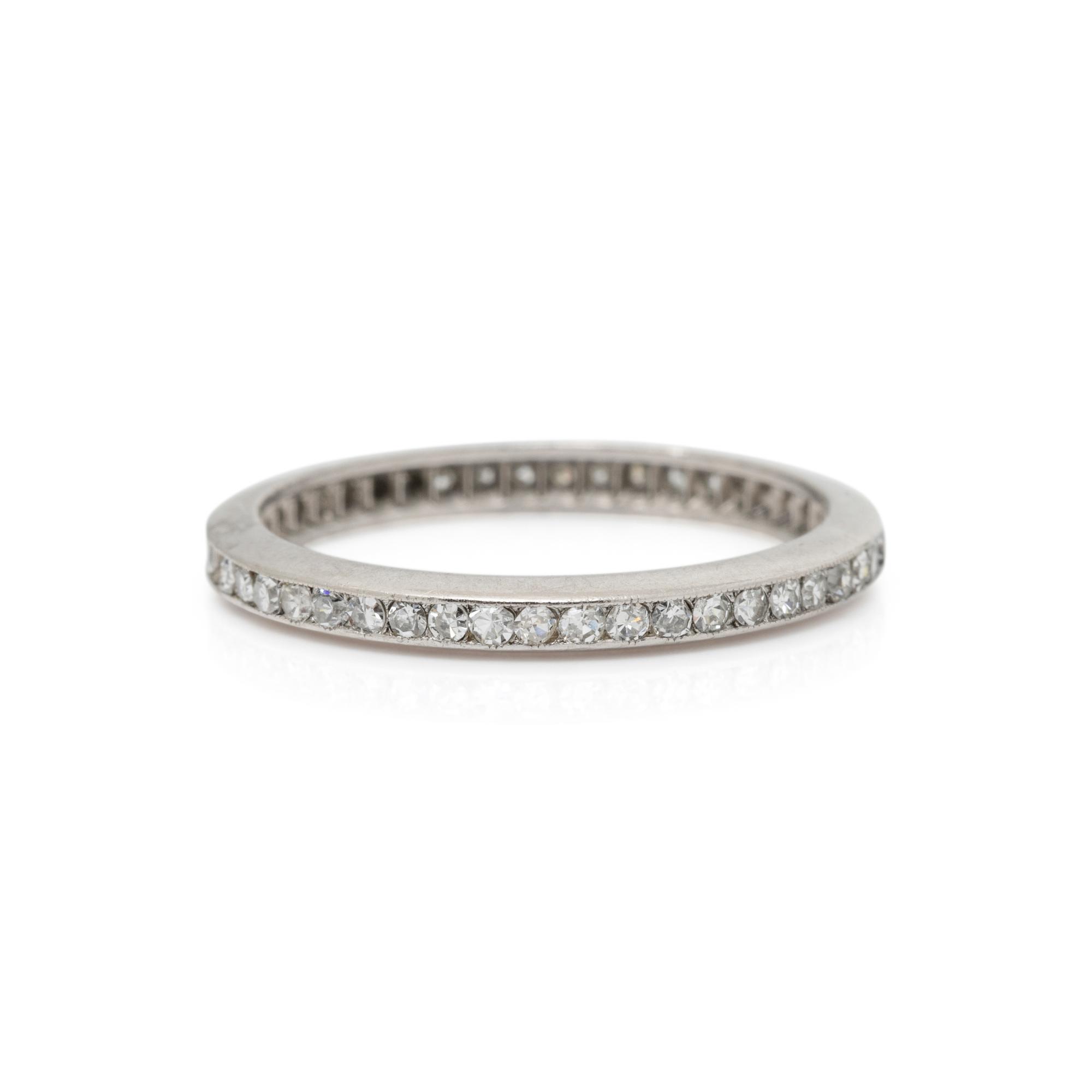 PLATINUM AND DIAMOND ETERNITY BAND