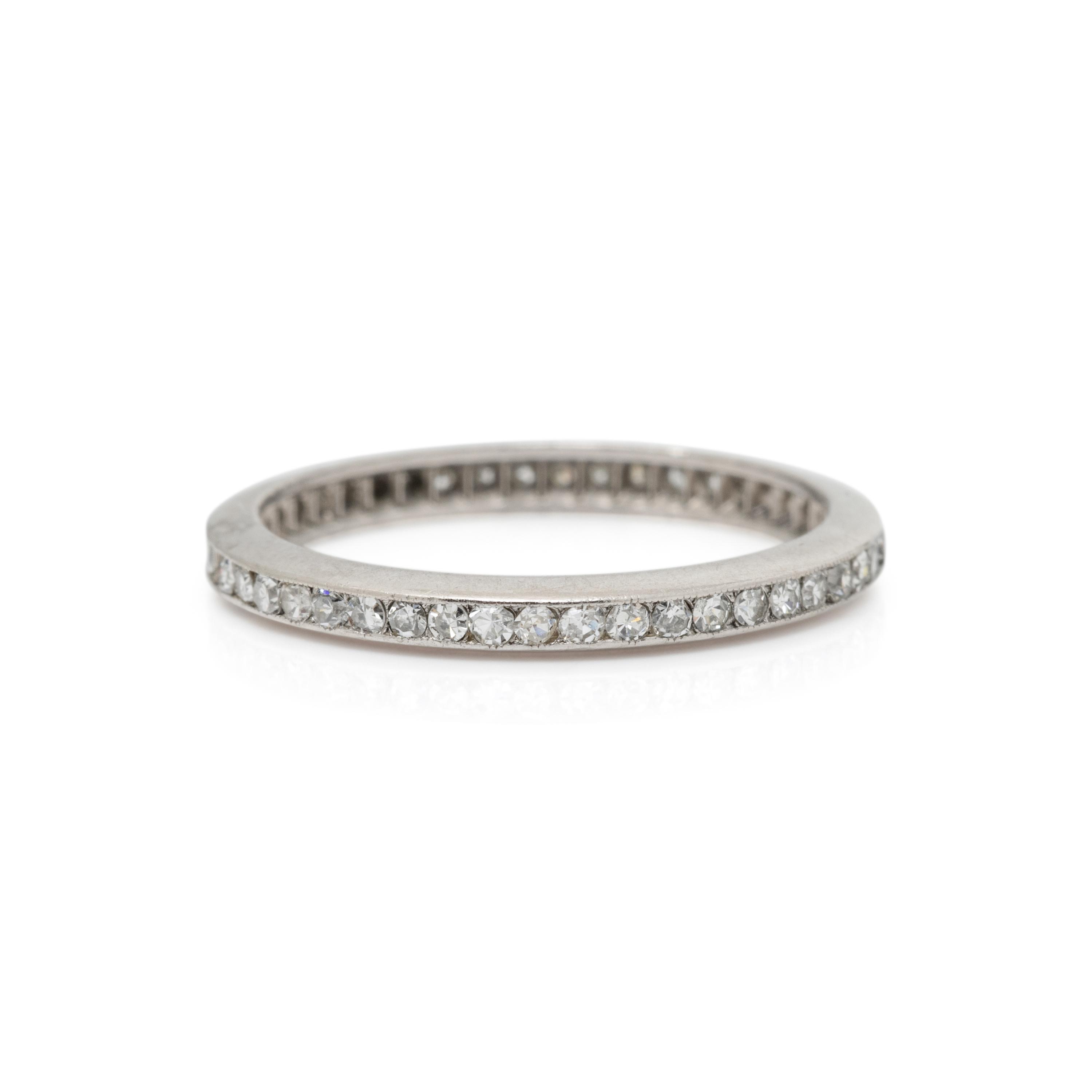 PLATINUM AND DIAMOND ETERNITY BAND