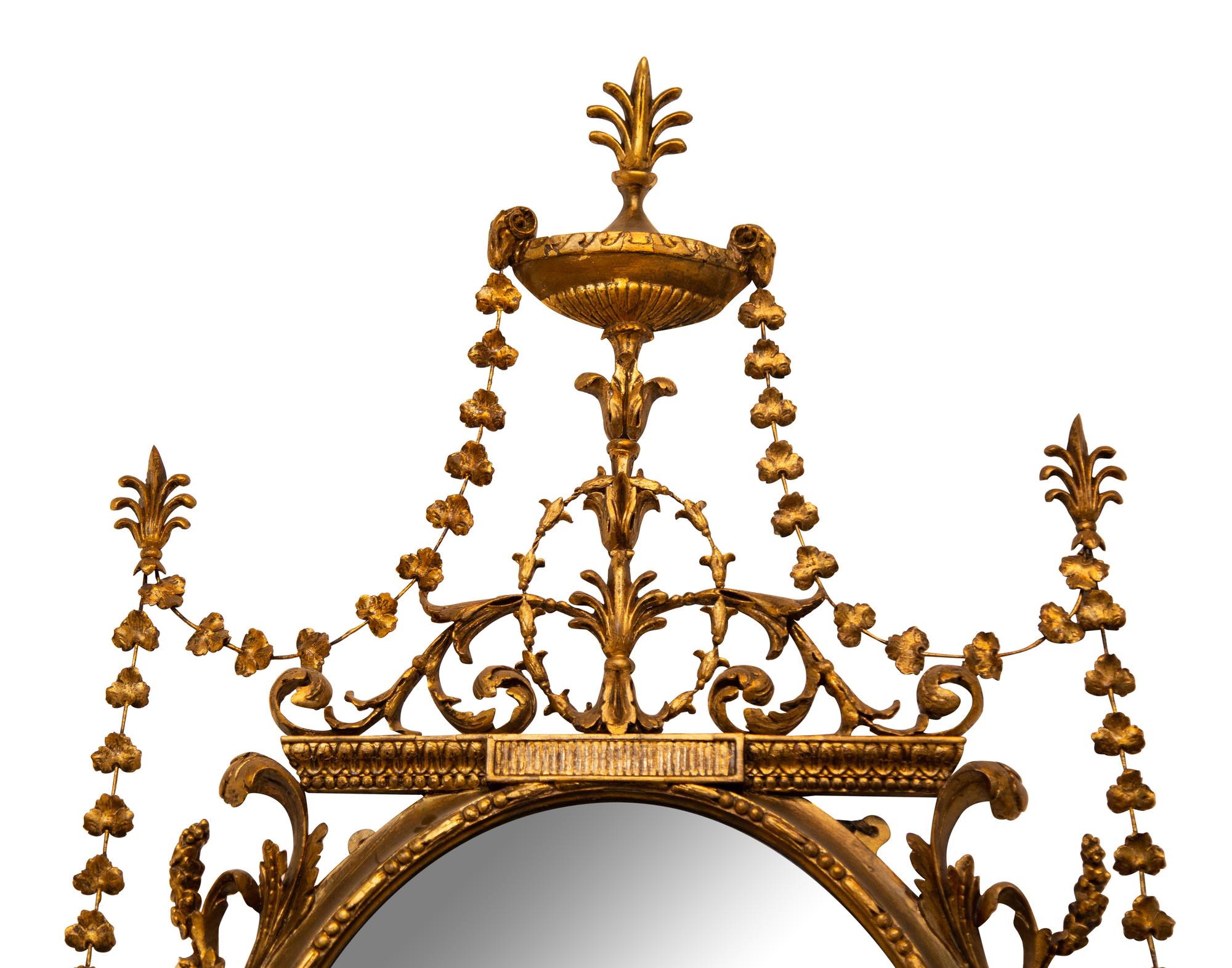 A Pair of George III Giltwood Mirrors