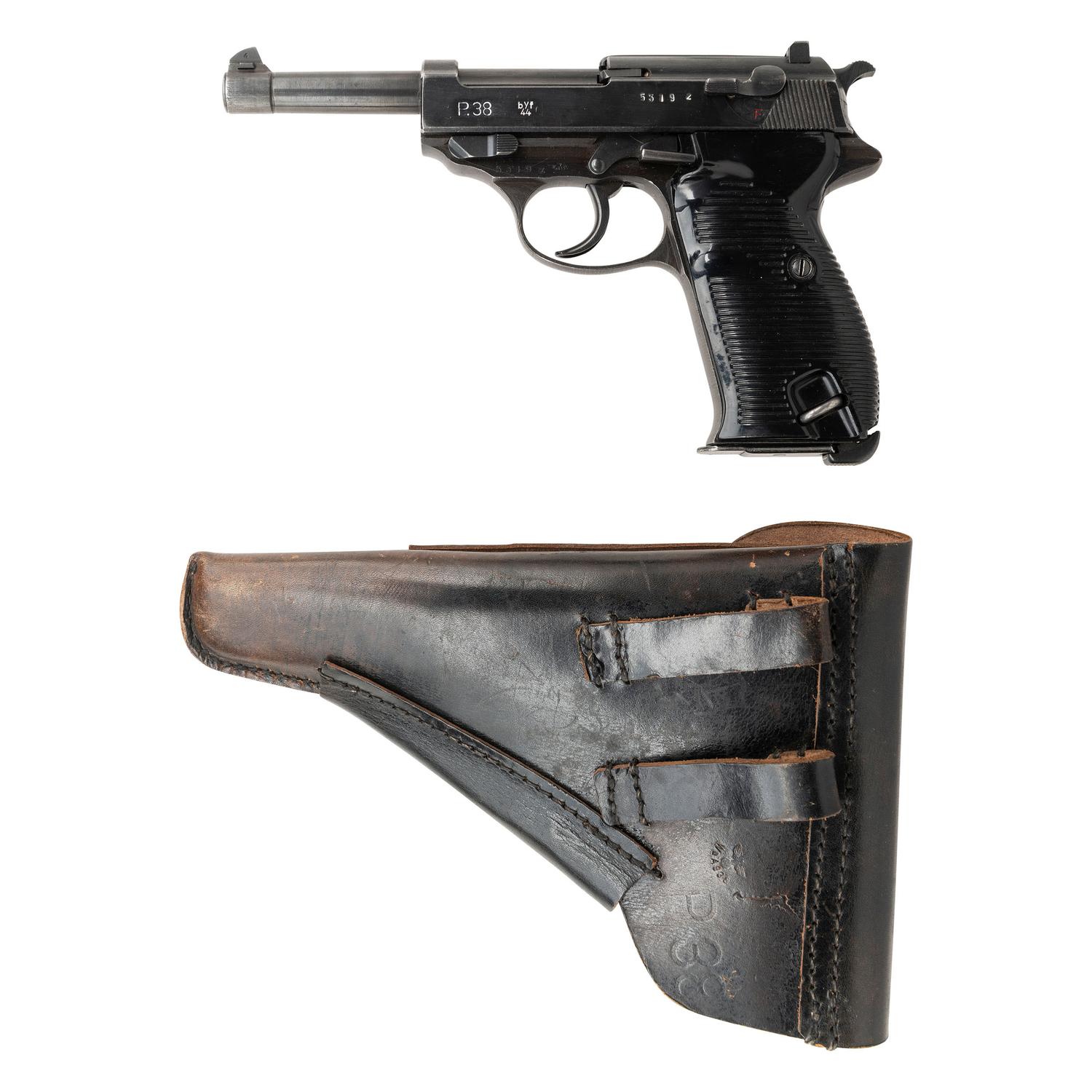 **Mauser byf/44-Code P.38 Pistol with Break Open Holster