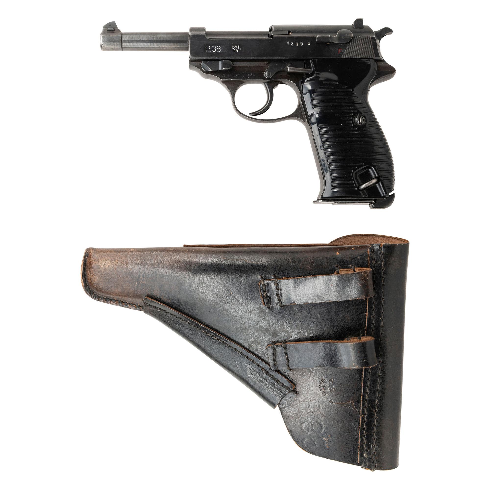 **Mauser byf/44-Code P.38 Pistol with Break Open Holster