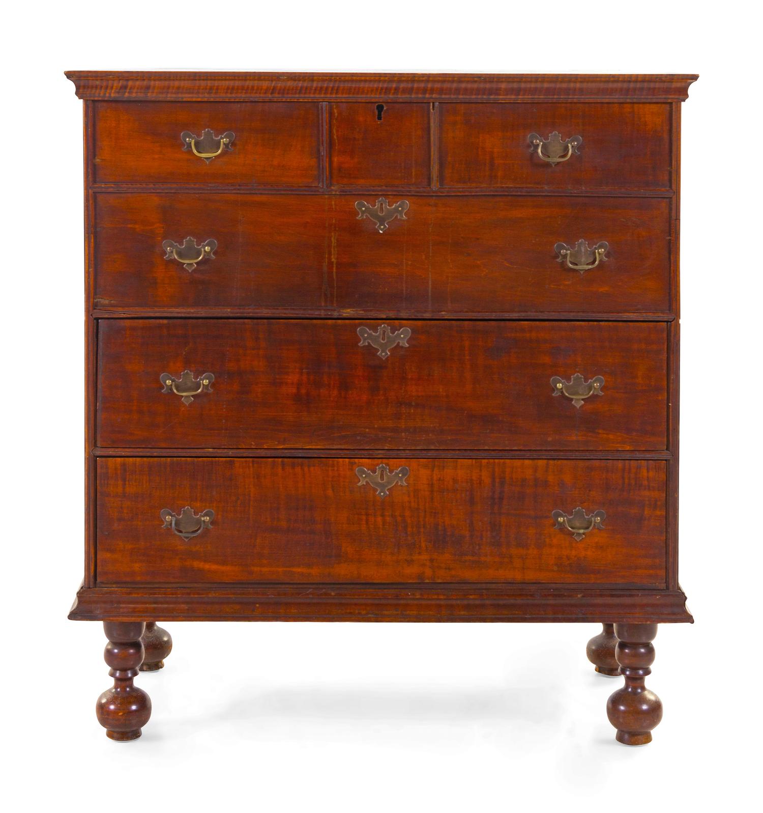 A William and Mary Oak Blanket Chest