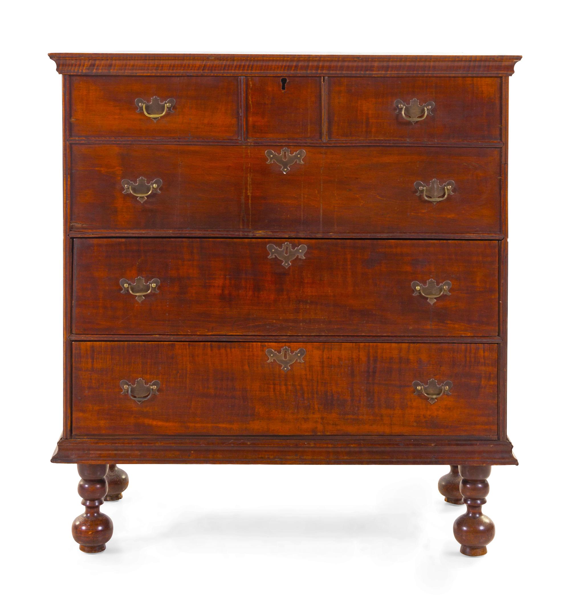 A William and Mary Oak Blanket Chest