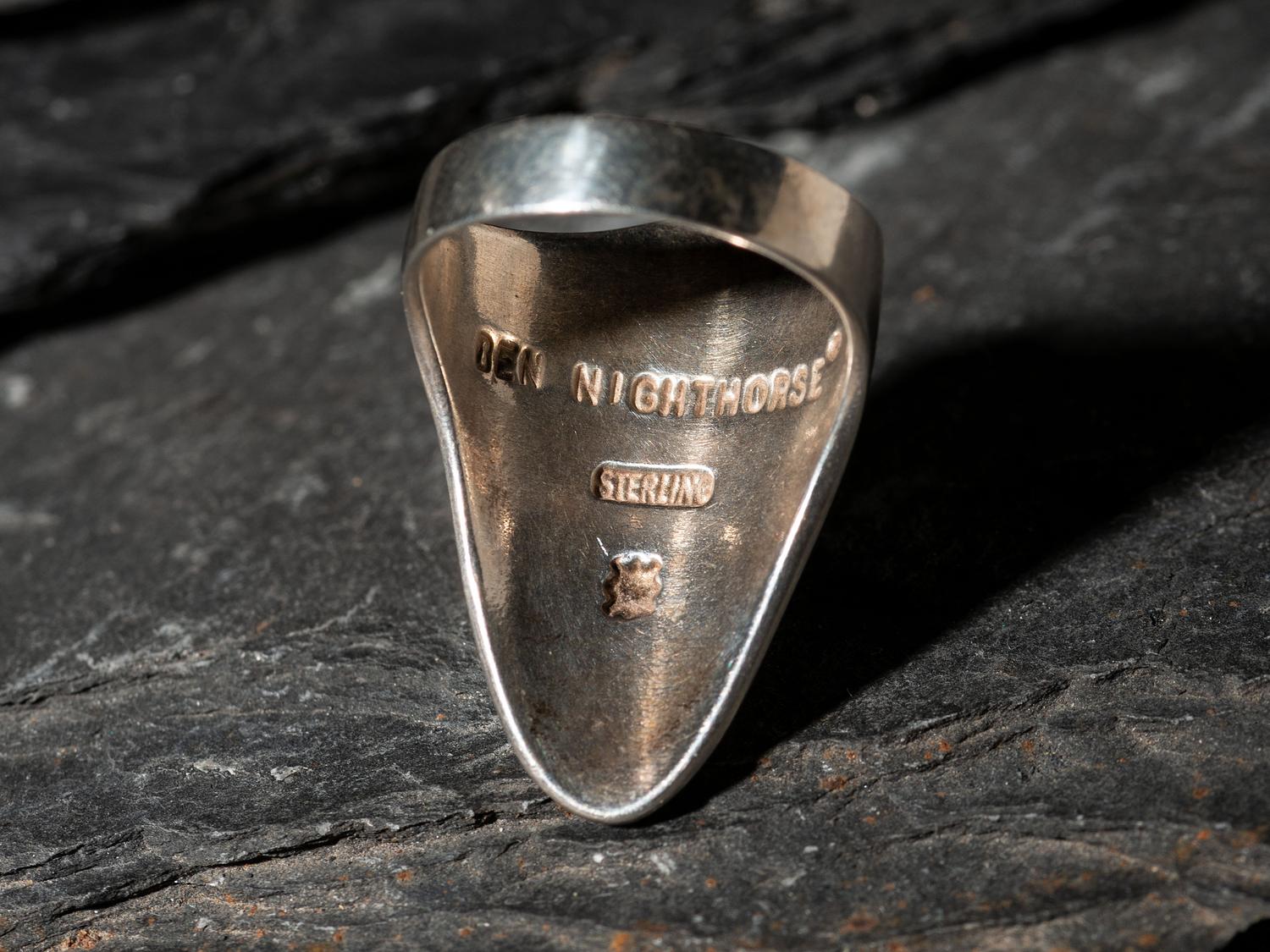Sterling Silver and Turquoise Shield Ring