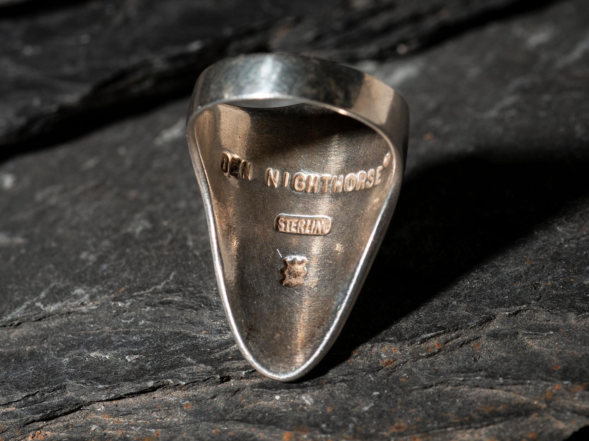 Sterling Silver and Turquoise Shield Ring