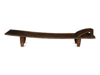 A West African Hardwood Bed and Work Bench