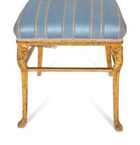 A Pair of North European Giltwood Side Chairs
