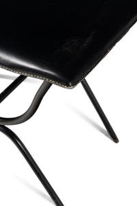 Leather Bench, c. 1950 France