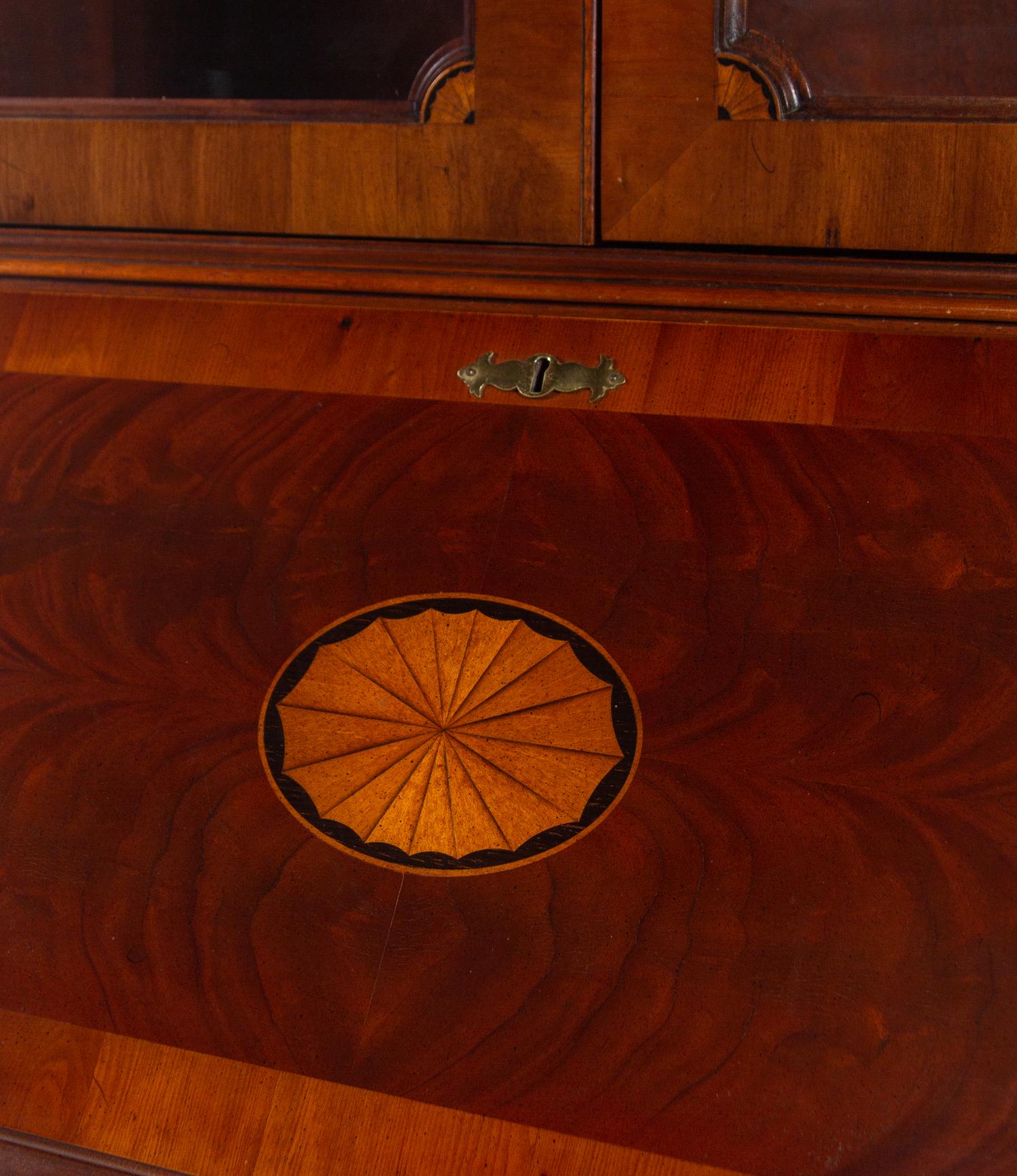 A George III Style Mahogany Secretary Bookcase
