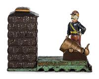A J. and E. Stevens 'Artillery' Cast Iron Mechanical Bank