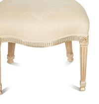 A Set of Twelve George III Style Silvered Wood Dining Chairs