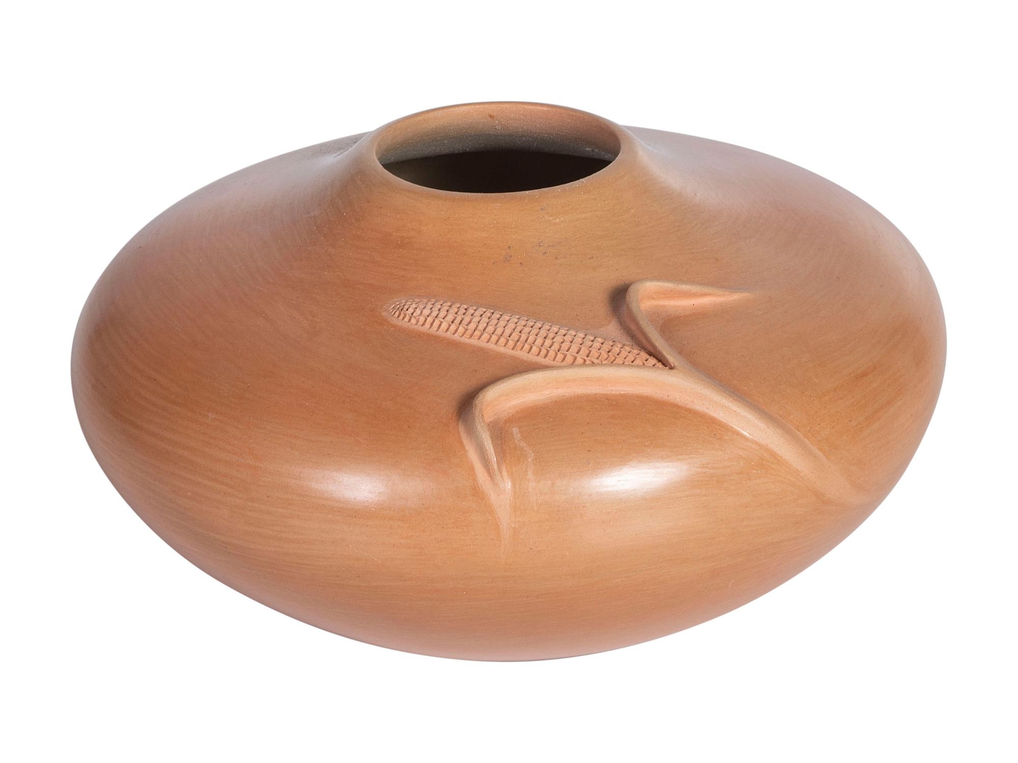 Pottery Jar, with Ear of Corn