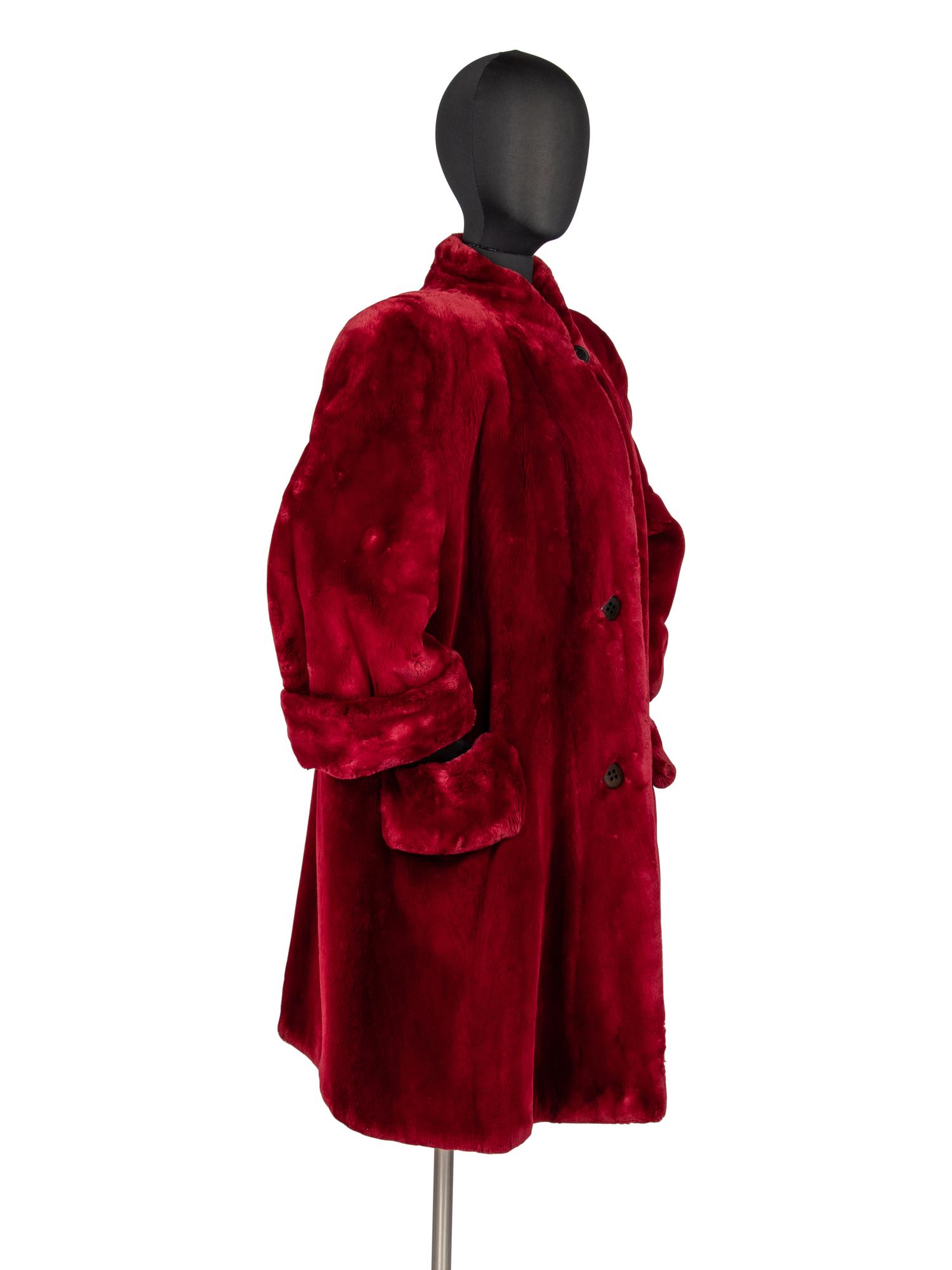 Bisang Sheared Beaver Coat, 1980s