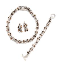 A Sterling Silver and Tiger's Eye Demi-Parure, Mexico, 111.75 dwts.