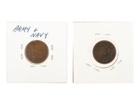 [LINCOLN, Abraham. - CIVIL WAR]. "1861" Lincoln Civil War soldier's identification disc, plus.